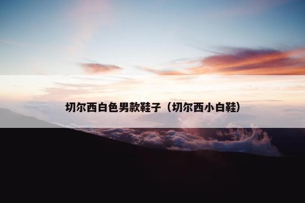 切尔西白色男款鞋子（切尔西小白鞋）
