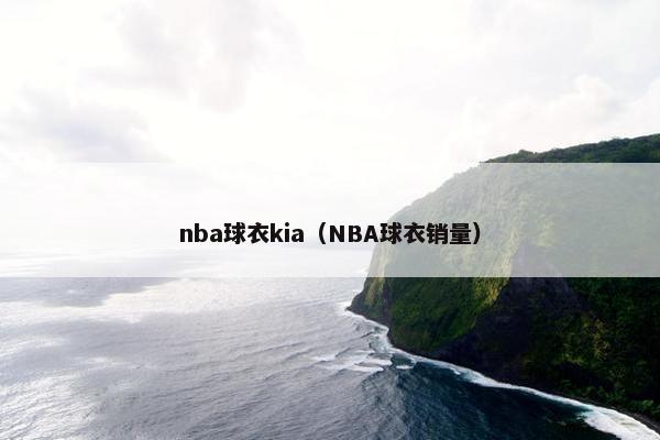 nba球衣kia（NBA球衣销量）