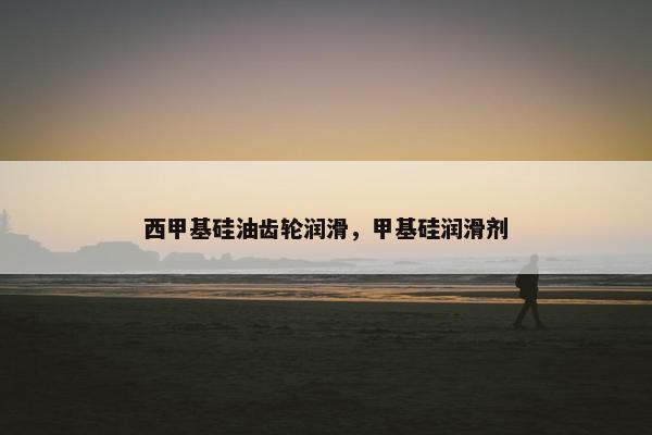 西甲基硅油齿轮润滑，甲基硅润滑剂