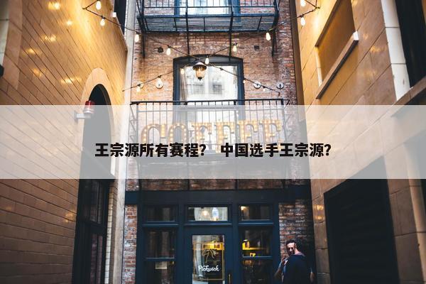 王宗源所有赛程？ 中国选手王宗源？