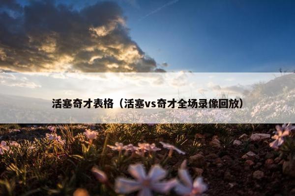 活塞奇才表格（活塞vs奇才全场录像回放）