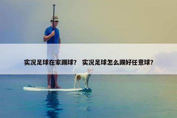 实况足球在家踢球？ 实况足球怎么踢好任意球？