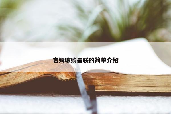 吉姆收购曼联的简单介绍