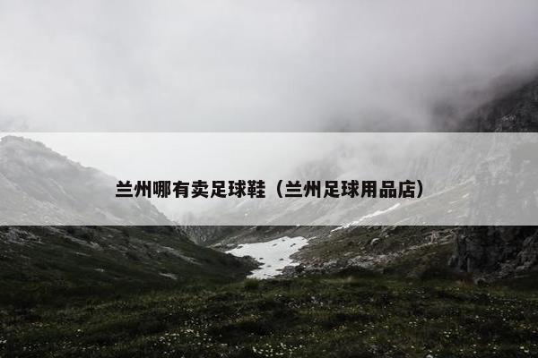 兰州哪有卖足球鞋（兰州足球用品店）