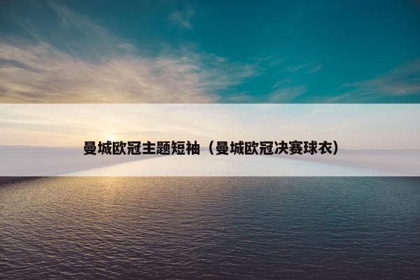 曼城欧冠主题短袖（曼城欧冠决赛球衣）