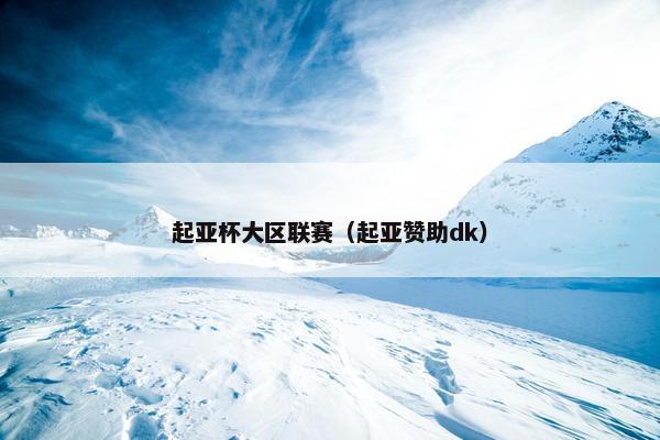 起亚杯大区联赛（起亚赞助dk）