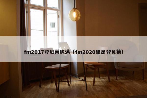fm2017登贝莱练满（fm2020里昂登贝莱）