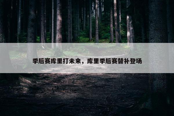 季后赛库里打未来，库里季后赛替补登场