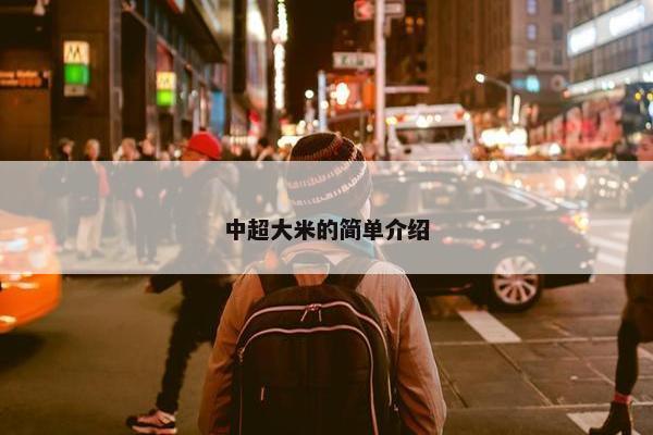 中超大米的简单介绍