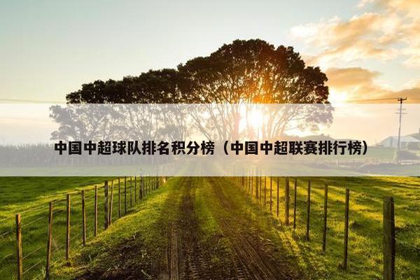 中国中超球队排名积分榜（中国中超联赛排行榜）