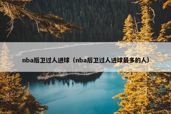 nba后卫过人进球（nba后卫过人进球最多的人）