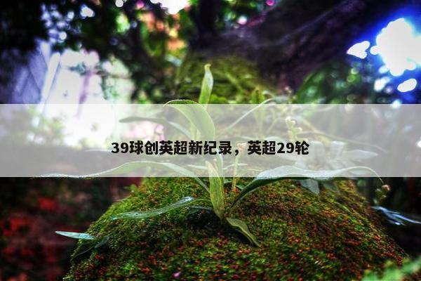 39球创英超新纪录，英超29轮