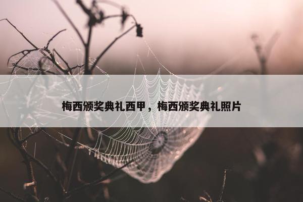 梅西颁奖典礼西甲，梅西颁奖典礼照片