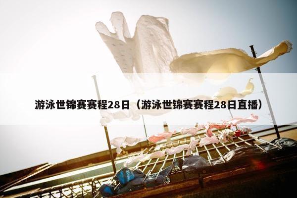 游泳世锦赛赛程28日（游泳世锦赛赛程28日直播）