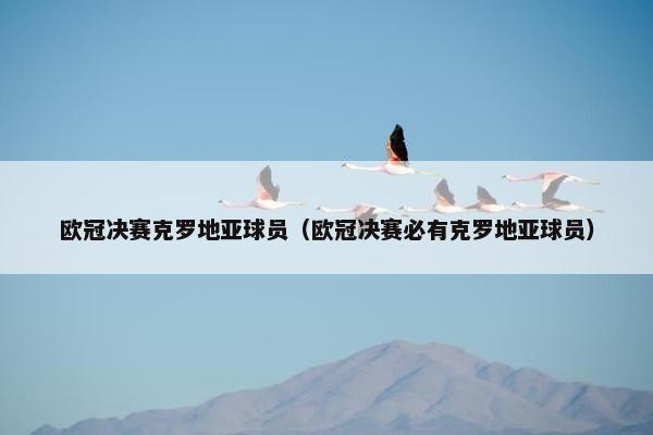 欧冠决赛克罗地亚球员（欧冠决赛必有克罗地亚球员）