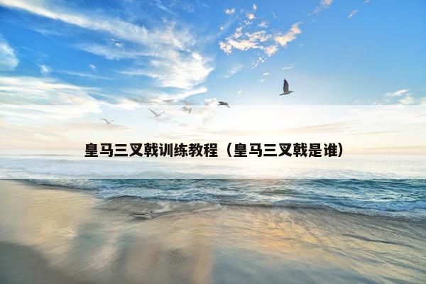 皇马三叉戟训练教程（皇马三叉戟是谁）
