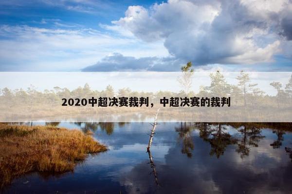 2020中超决赛裁判，中超决赛的裁判