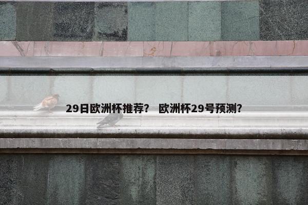 29日欧洲杯推荐？ 欧洲杯29号预测？