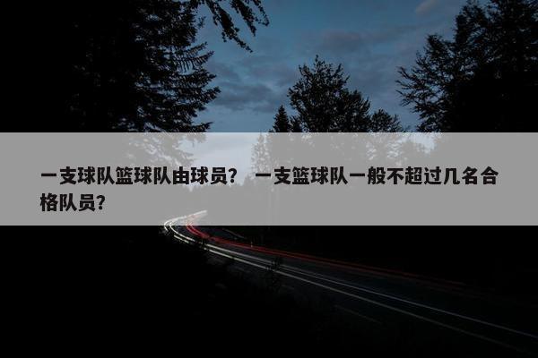 一支球队篮球队由球员？ 一支篮球队一般不超过几名合格队员？