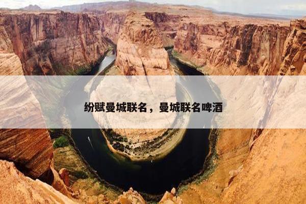 纷赋曼城联名，曼城联名啤酒