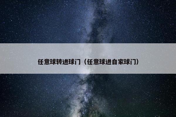 任意球转进球门（任意球进自家球门）