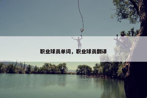 职业球员单词，职业球员翻译