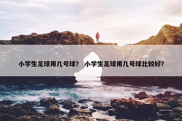 小学生足球用几号球？ 小学生足球用几号球比较好？