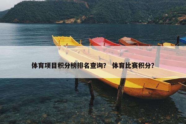 体育项目积分榜排名查询？ 体育比赛积分？