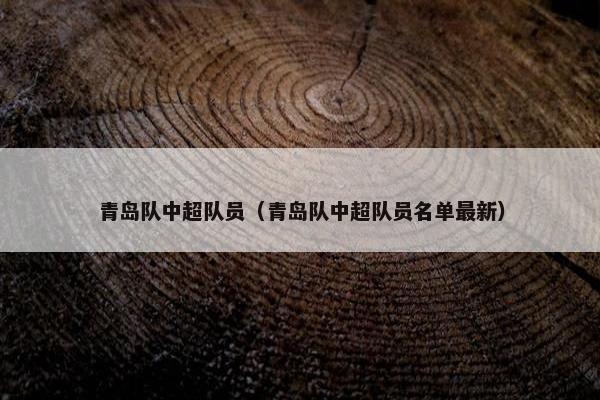 青岛队中超队员（青岛队中超队员名单最新）