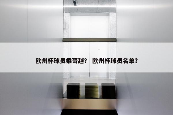 欧州杯球员乘哥越？ 欧州杯球员名单？