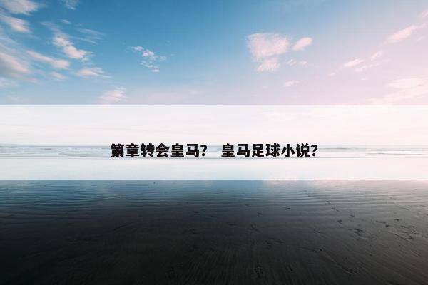 第章转会皇马？ 皇马足球小说？