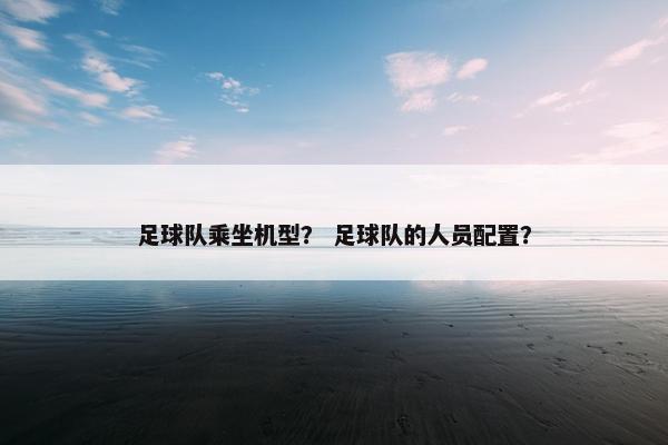 足球队乘坐机型？ 足球队的人员配置？