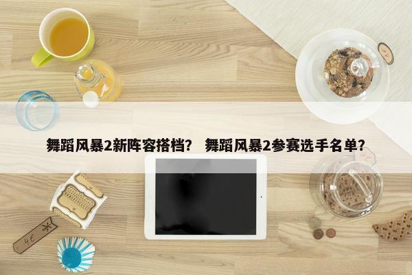 舞蹈风暴2新阵容搭档？ 舞蹈风暴2参赛选手名单？