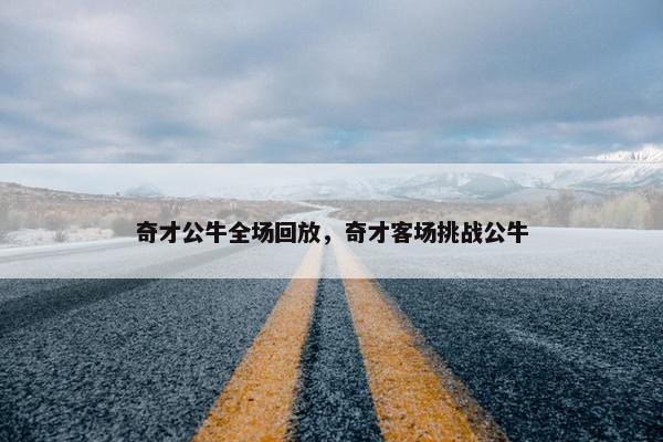 奇才公牛全场回放，奇才客场挑战公牛