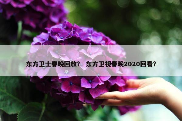 东方卫士春晚回放？ 东方卫视春晚2020回看？