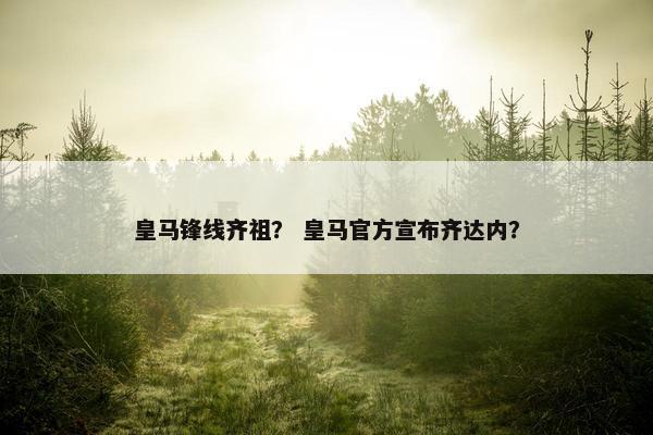 皇马锋线齐祖？ 皇马官方宣布齐达内？