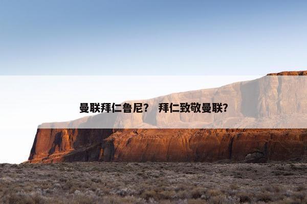曼联拜仁鲁尼？ 拜仁致敬曼联？