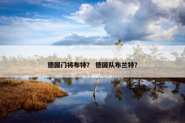 德国门将布特？ 德国队布兰特？