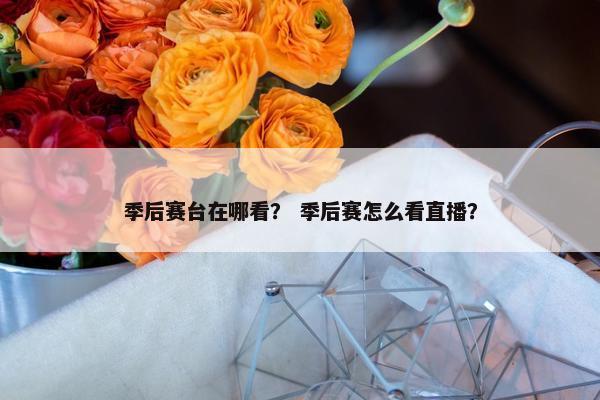 季后赛台在哪看？ 季后赛怎么看直播？