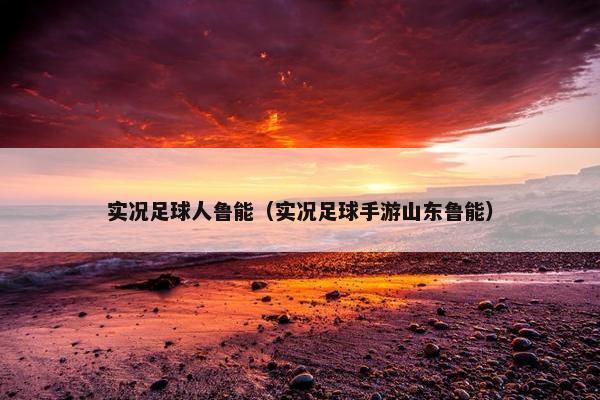 实况足球人鲁能（实况足球手游山东鲁能）
