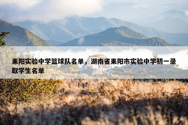 耒阳实验中学篮球队名单，湖南省耒阳市实验中学初一录取学生名单