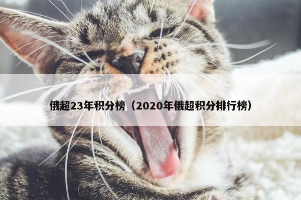 俄超23年积分榜（2020年俄超积分排行榜）