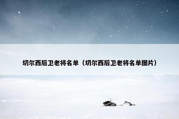 切尔西后卫老将名单（切尔西后卫老将名单图片）
