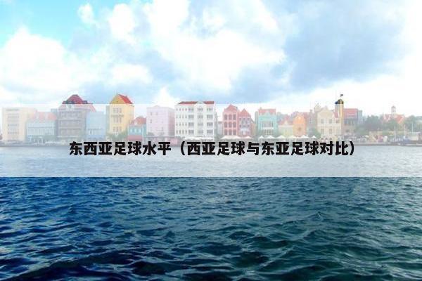 东西亚足球水平（西亚足球与东亚足球对比）
