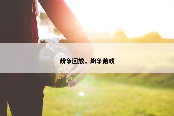 纷争回放，纷争游戏