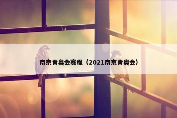 南京青奥会赛程（2021南京青奥会）