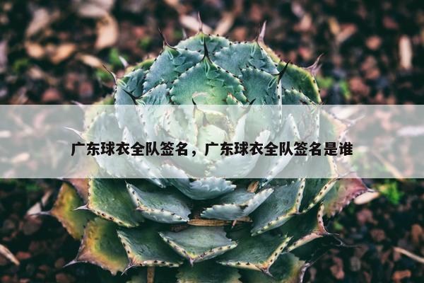 广东球衣全队签名，广东球衣全队签名是谁