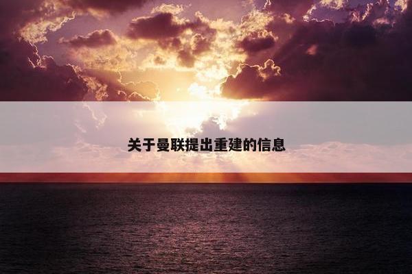 关于曼联提出重建的信息