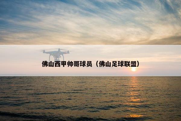 佛山西甲帅哥球员（佛山足球联盟）