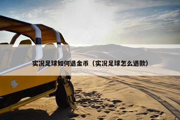 实况足球如何退金币（实况足球怎么退款）
